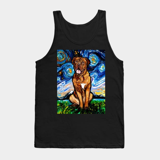 Dogue de Bordeaux Night Tank Top by sagittariusgallery